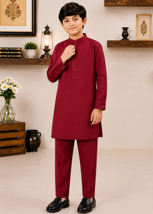 Berry Red kurta trouser KT 172