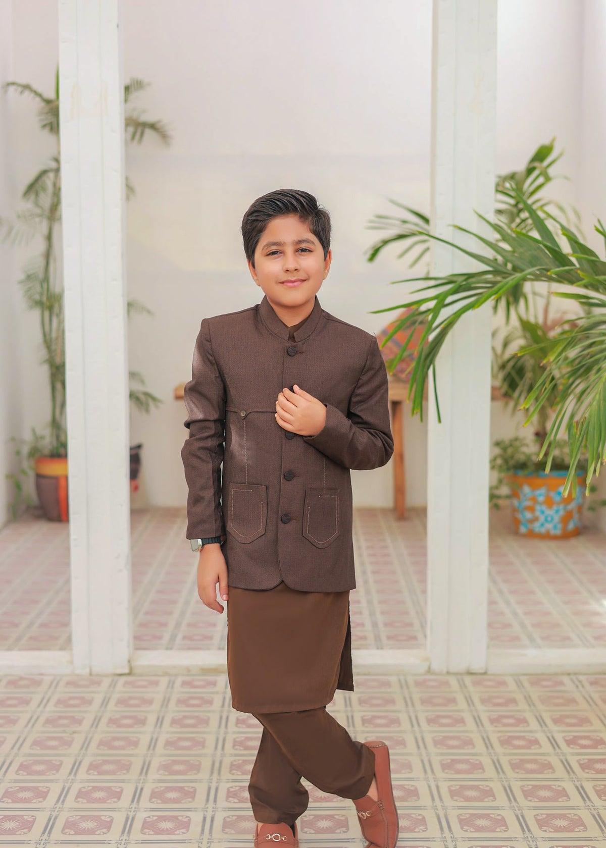 Brown Prince Coat Suit -AP 005