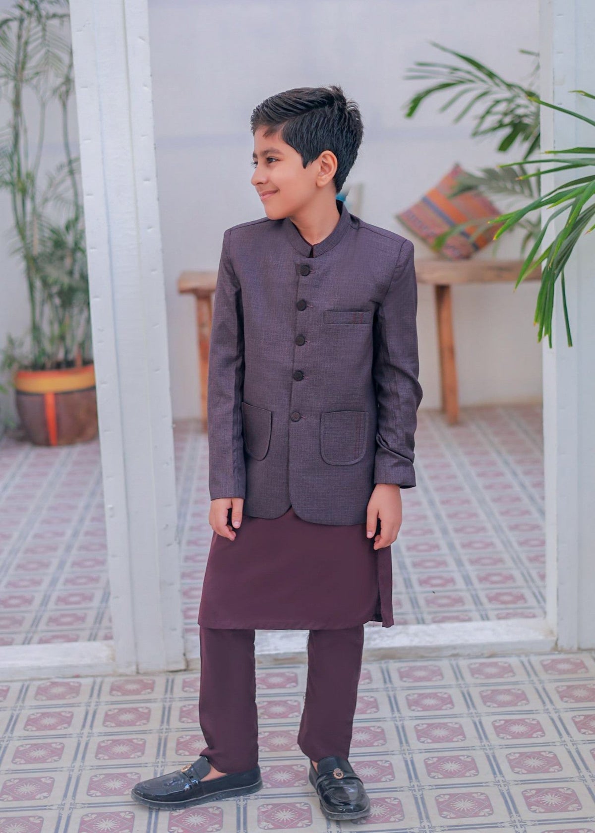 Purple Prince Coat Suit AP 012