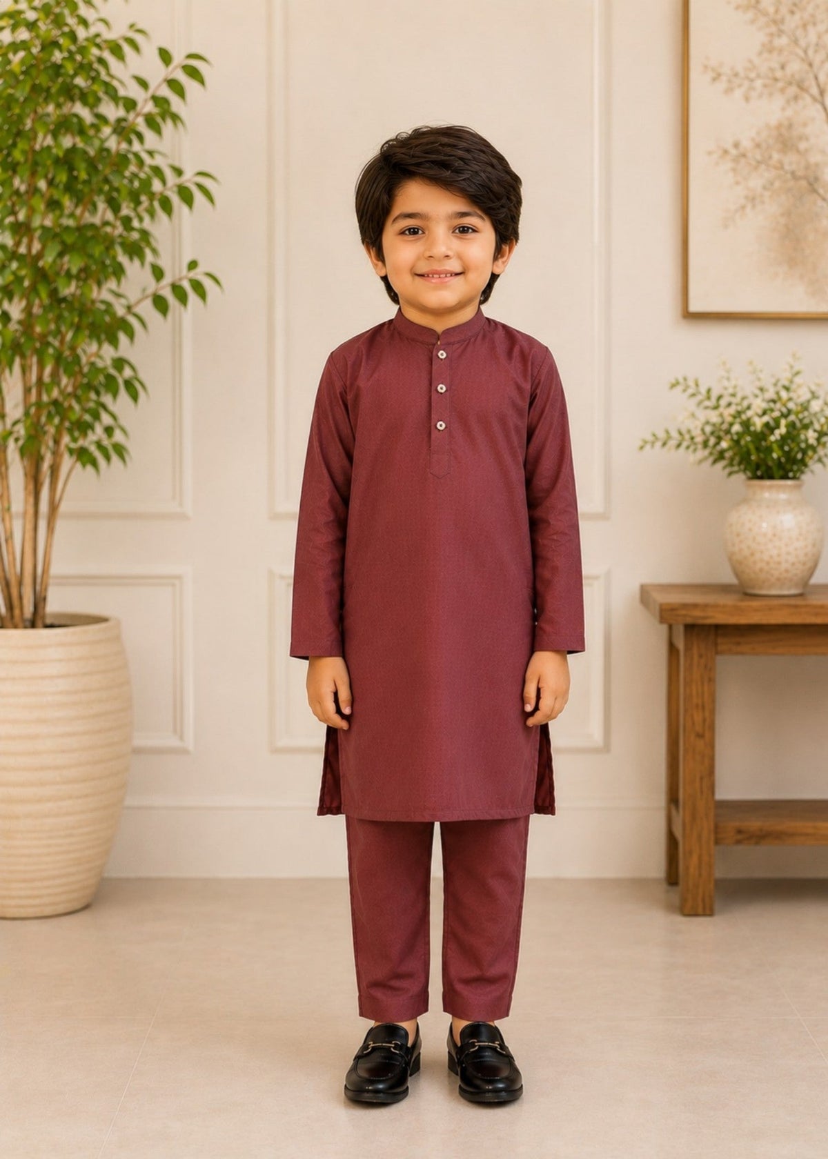 Cherry Kurta Trouser-AH 046