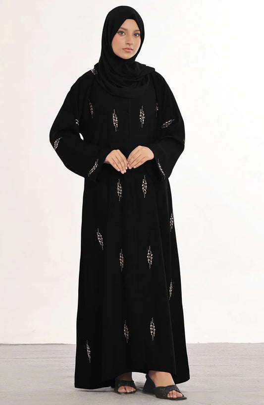 TGM25AB Women Casual Abaya Almirah Black