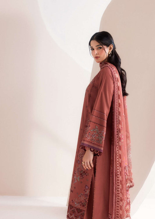 ZYNC By Florent at 3 Pcs Unstitched Dyed Viscose Embroidered Suit - ZFUDVE - D-FZ 06 B