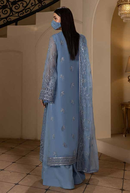 Kuch Khas By Flossie Chandani At Premium Chiffon 3pc Unstitched Suit - KKFCAK - D-03 - Light Purple
