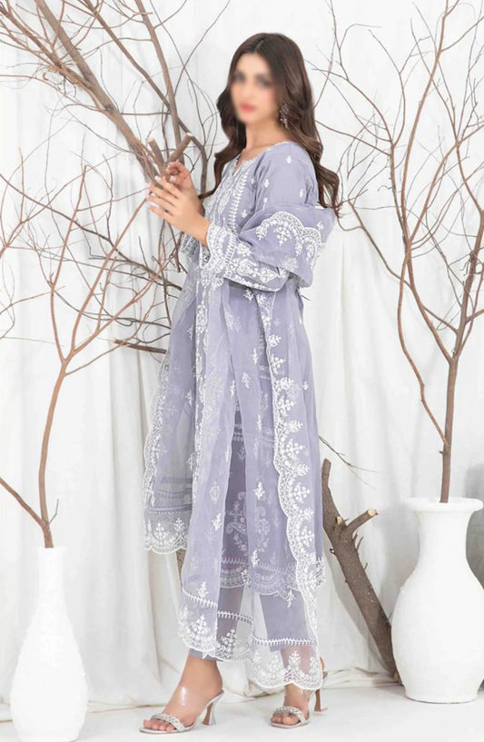 AENI Semi Stitched Fancy Embroidered Lawn Collection 2024 - D 2211