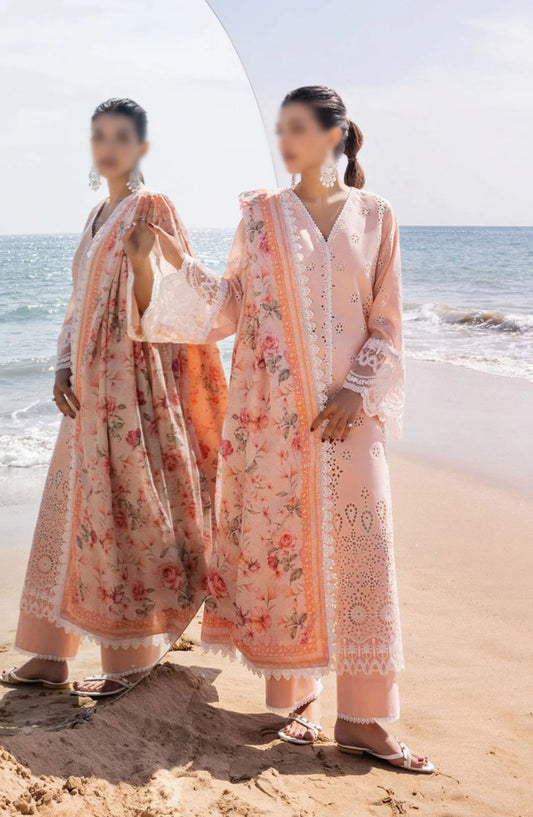 Zainab Chottani Chikankari Luxury Unstitched Collection 2024 - 2 A NORA