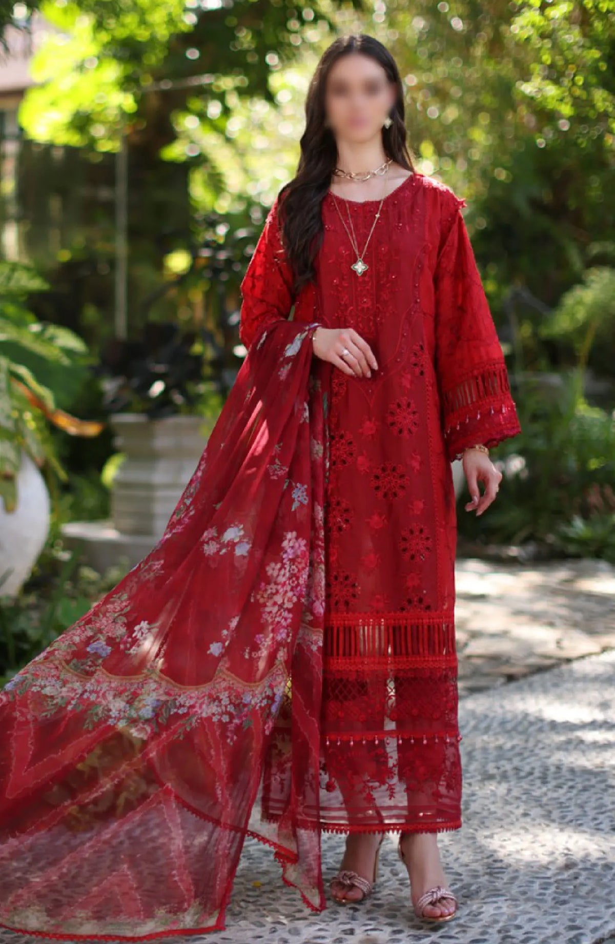 Noor By Saadia Asad Luxury Chikankari Lawn Collection 2024 - D 02 B