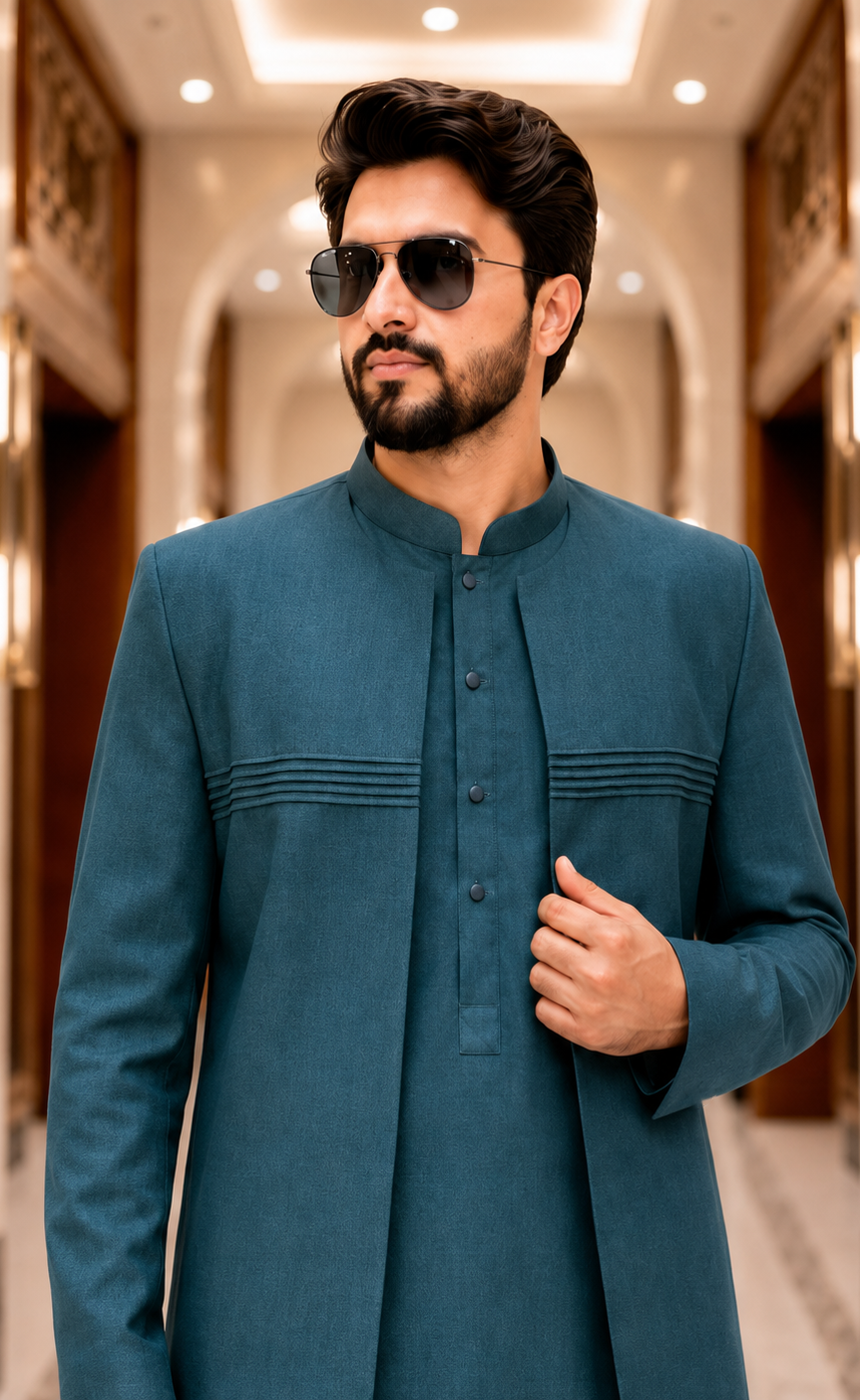 (3 Piece) - Zavian Teal