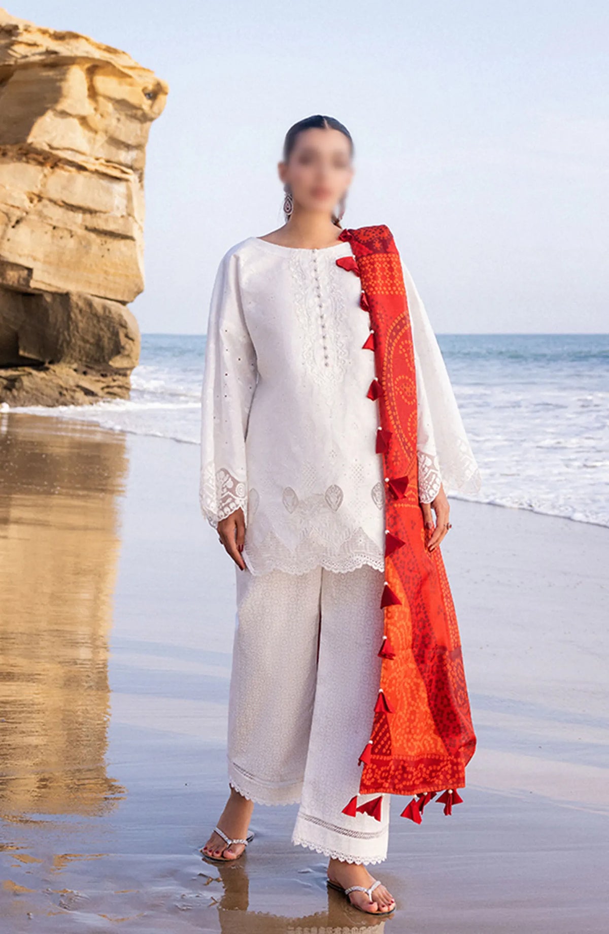 Zainab Chottani Chikankari Luxury Unstitched Collection 2024 - 3 A Chunari