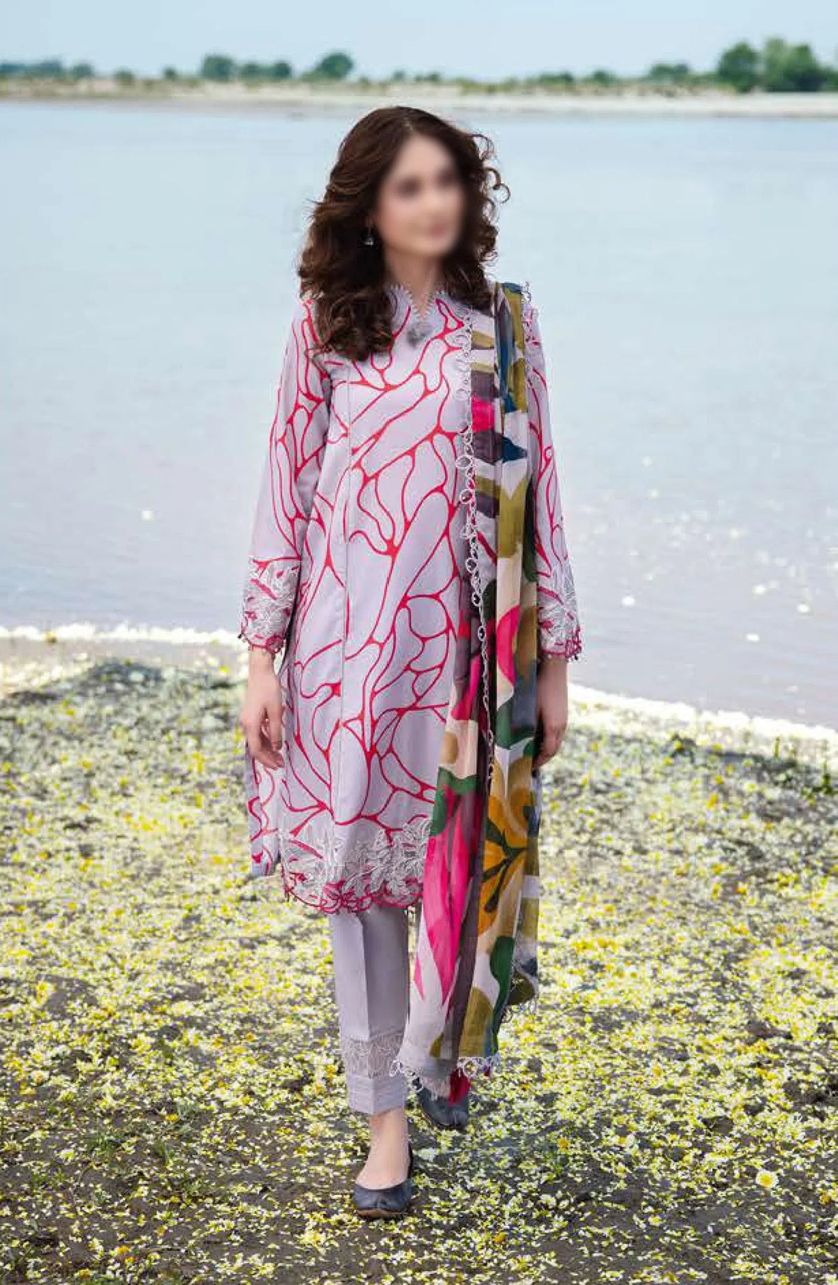 Maria B M Basics Unstitched Lawn Edition 2024 - Design 04 A