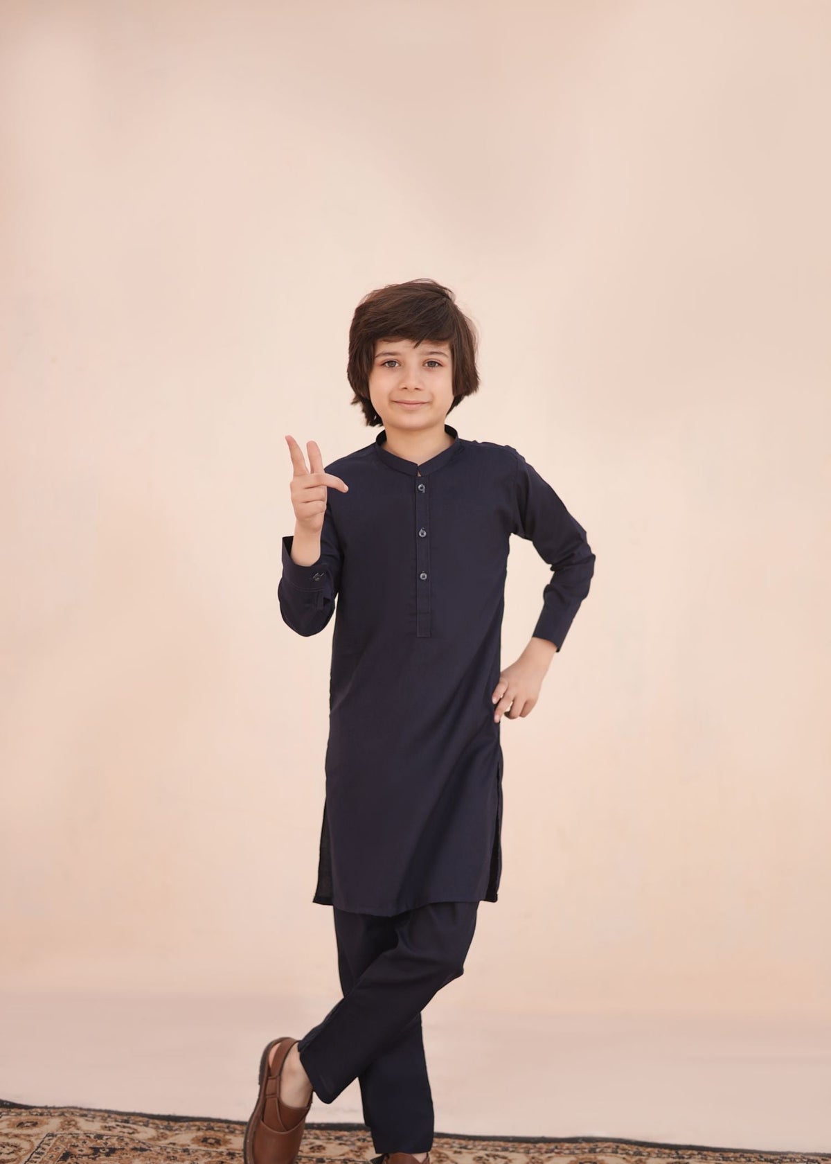 Midnight Blue Kurta Trouser KT 26