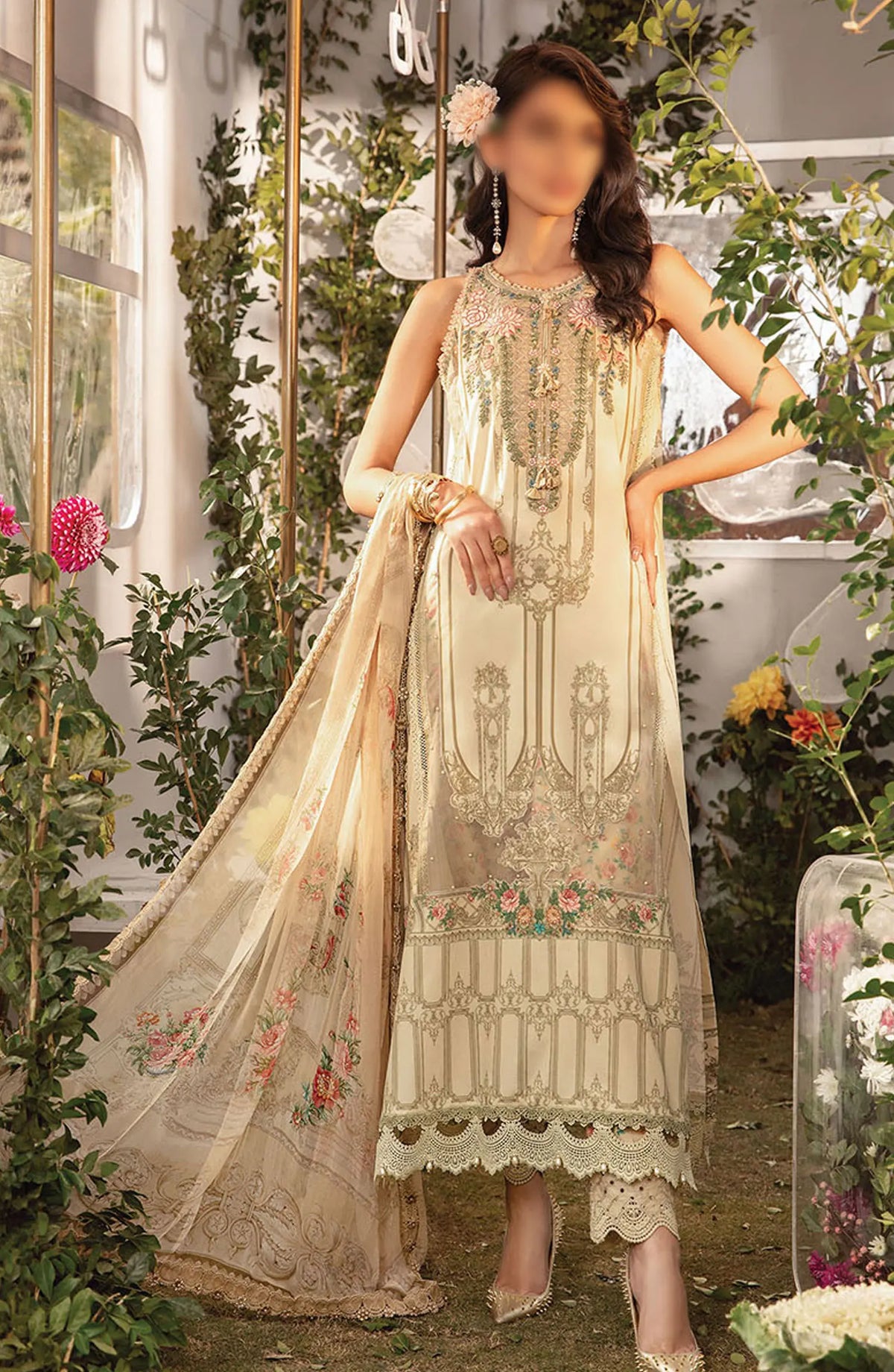 Maria B Unstitched M.Prints Spring Summer Edit 2024 - D 04 A