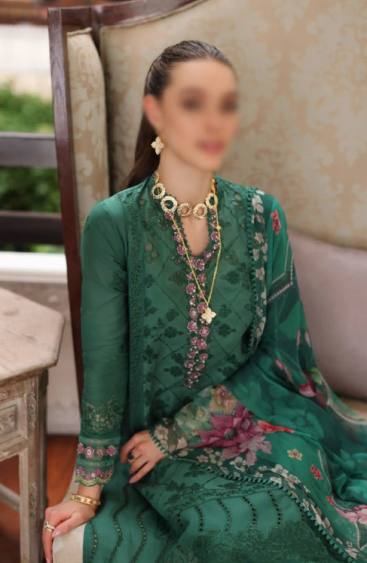Noor By Saadia Asad Luxury Chikankari Lawn Collection 2024 - D 04 A