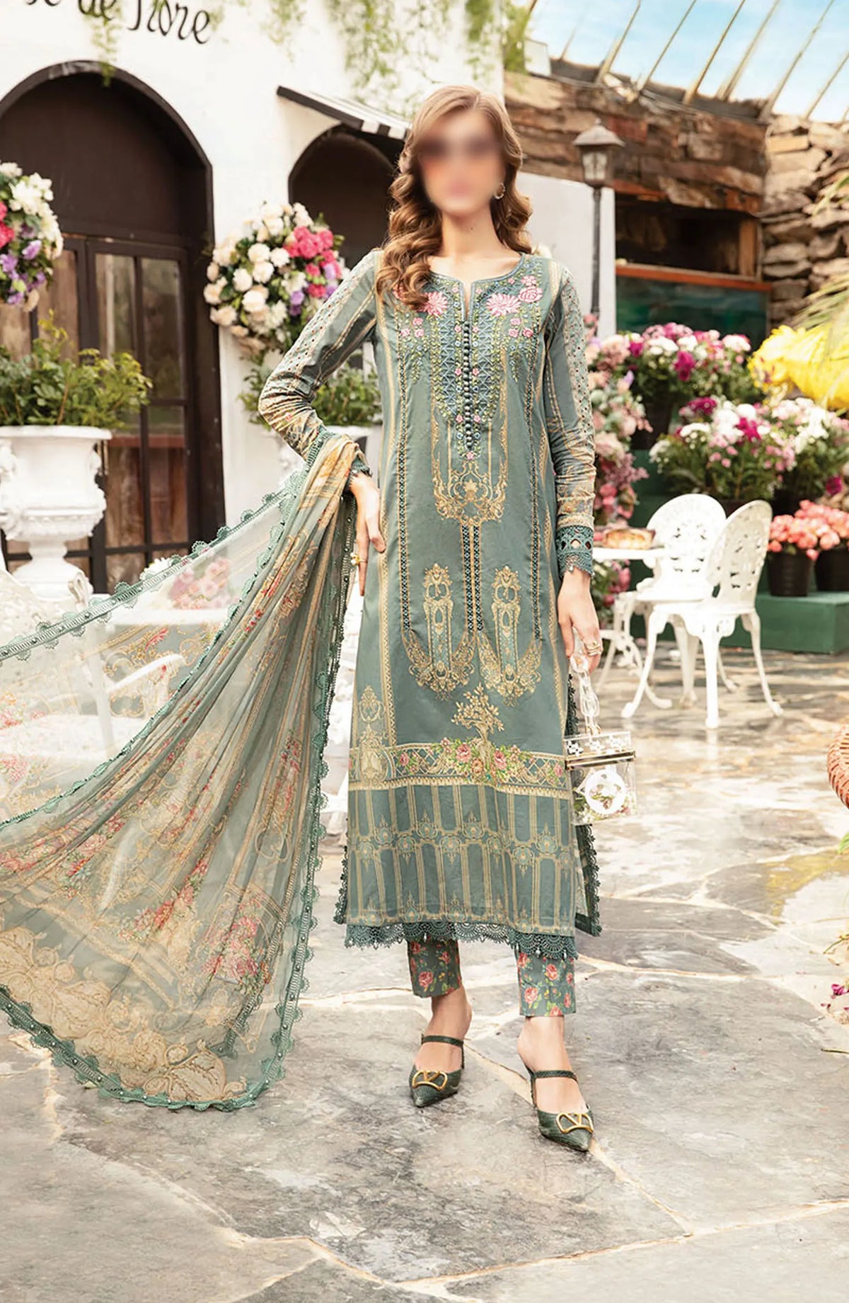 Maria B Unstitched M.Prints Spring Summer Edit 2024 - D 04 B
