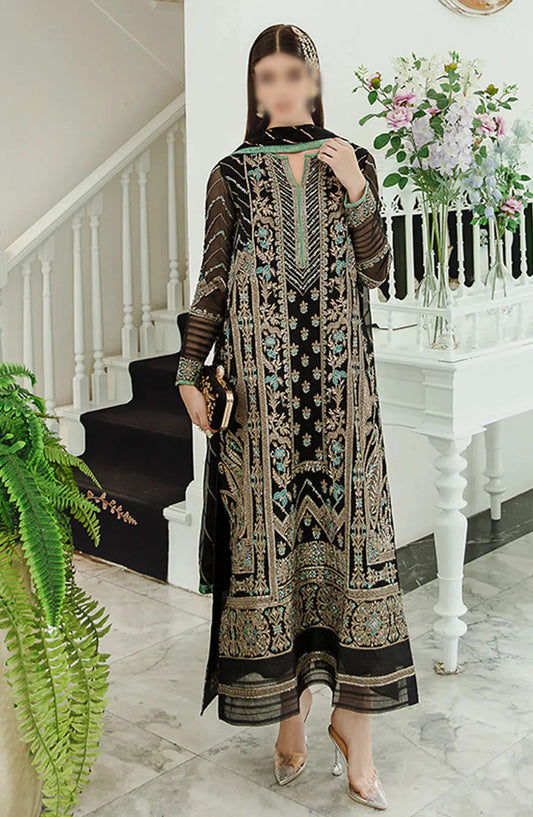 Ariyas Luxury Formal Collection By Freesia - 507 - Black - Iman