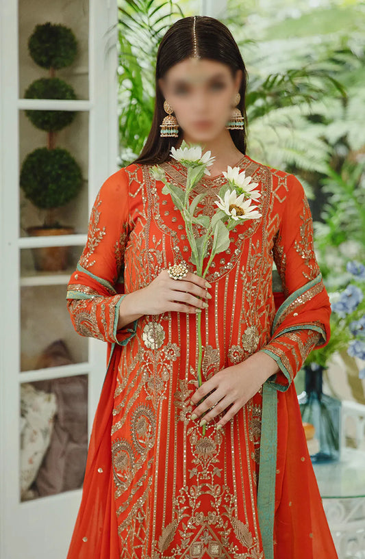 Ariyas Luxury Formal Collection By Freesia - 509 - Tiger Orange - Mina