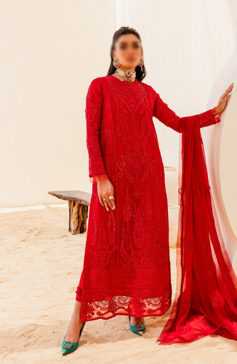 Mashq Sejal Luxury Chiffon Collection 2023 - 510 FIRE WHIRL