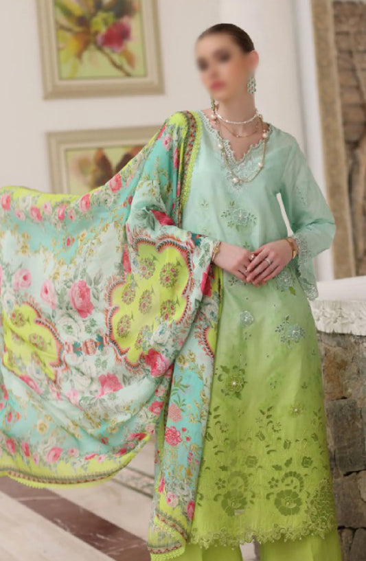 Noor By Saadia Asad Luxury Chikankari Lawn Collection 2024 - D 05 A