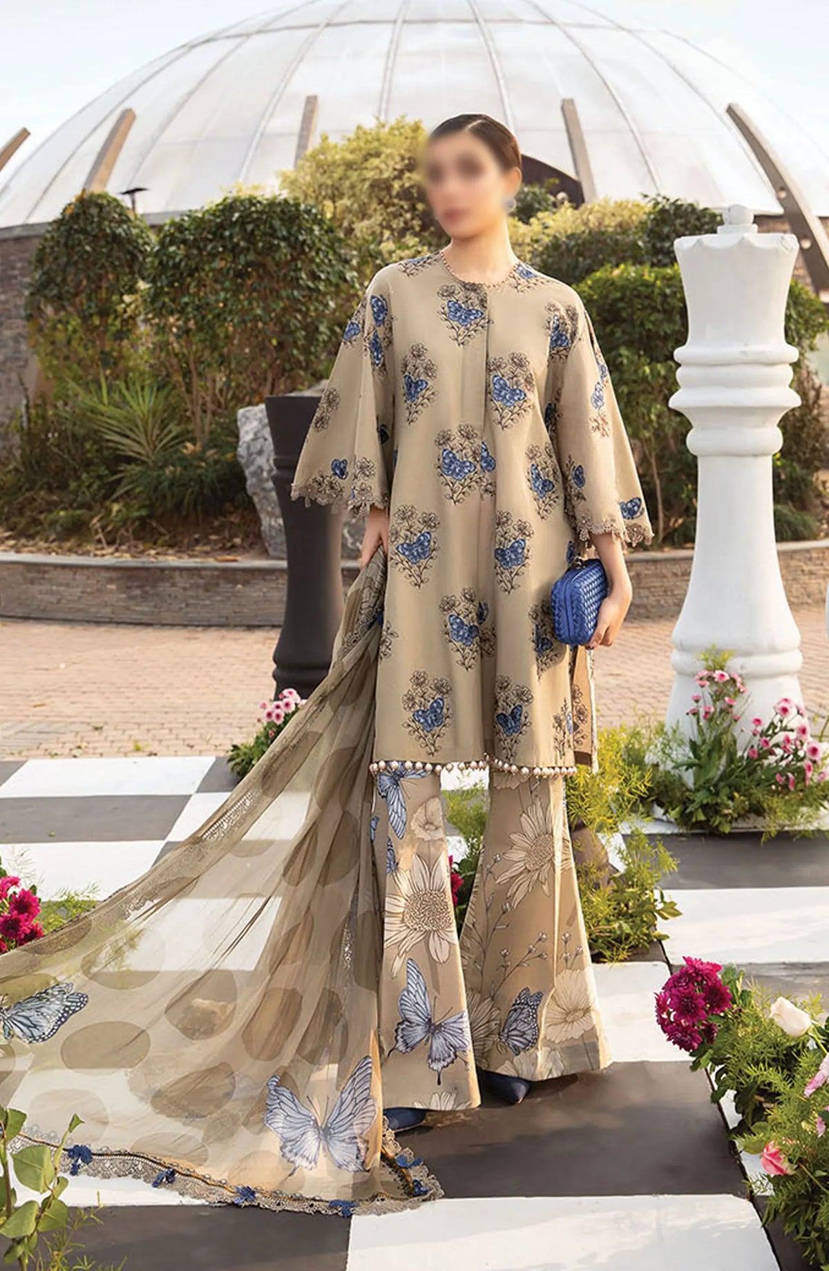 Maria B Unstitched M.Prints Spring Summer Edit 2024 - D 05 B