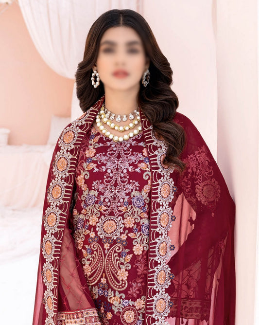 609 Ramsha Chevron Chiffon Collection Vol 06 2023