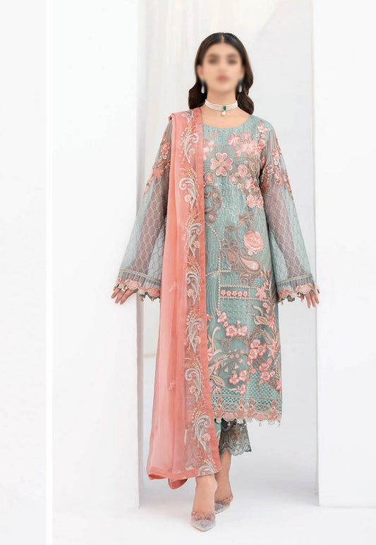612 Ramsha Chevron Chiffon Collection Vol 06 2023