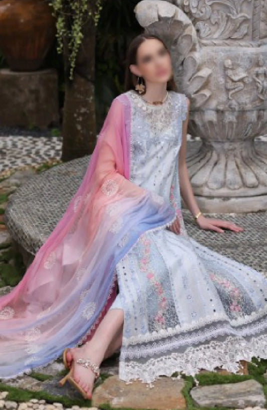 Noor By Saadia Asad Luxury Chikankari Lawn Collection 2024 - D 07 A