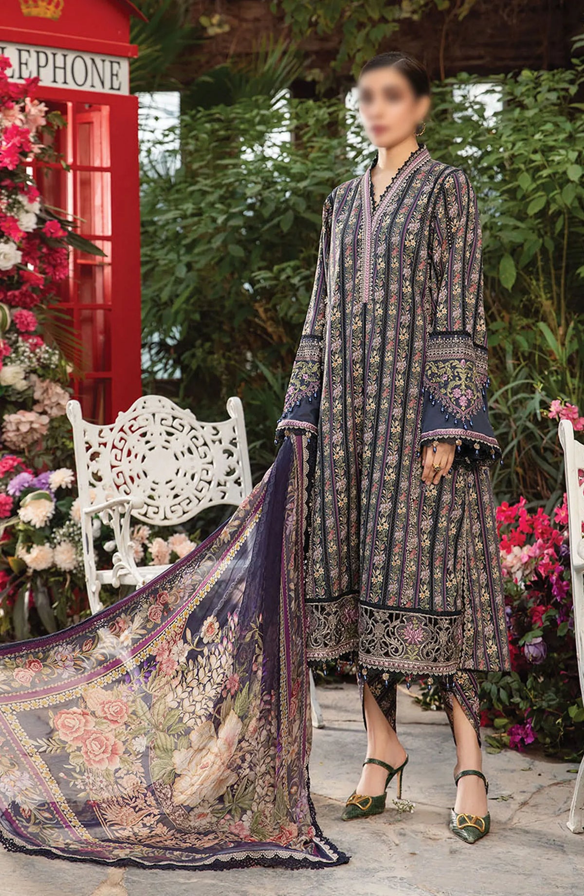 Maria B Unstitched M.Prints Spring Summer Edit 2024 - D 07 B