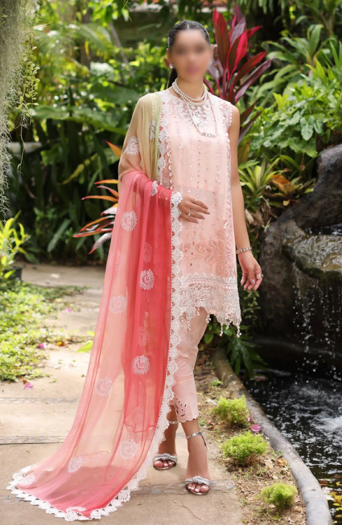 Noor By Saadia Asad Luxury Chikankari Lawn Collection 2024 - D 07 B