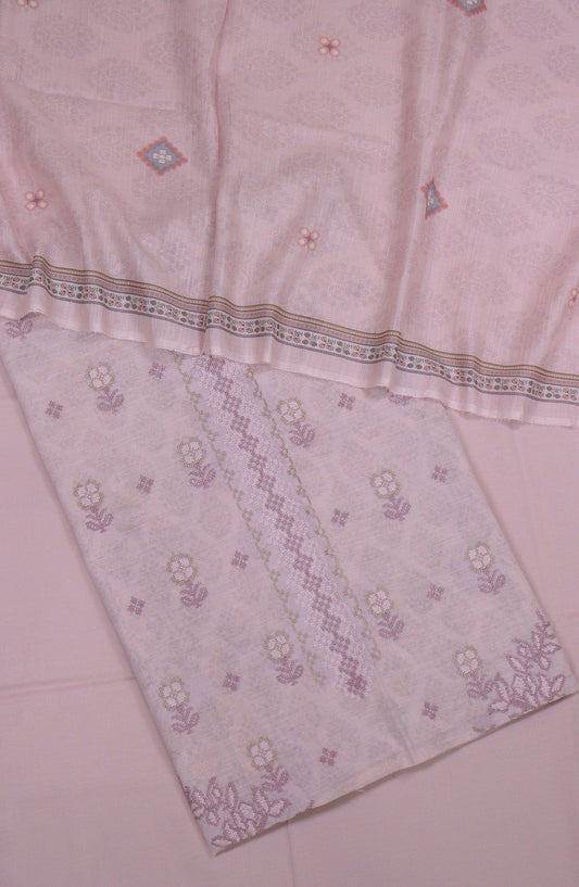 Aroosa by Amna Khadija Printed and Embroidered Premium Lawn Unstitched 3 Piece Suit - AM25ARS - D-12 - Pink - Summer Collection