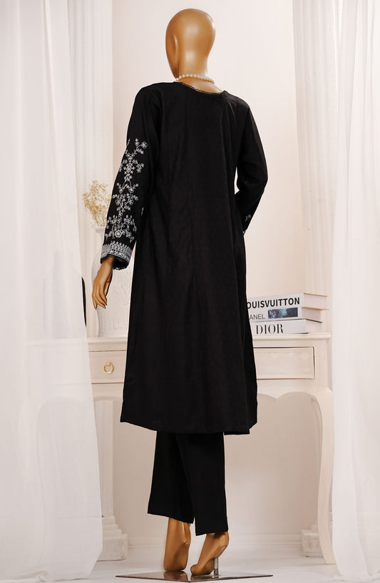 Monochrome by Amna Khadija Embroidered Cotton Stitched 2 Piece Suit - AM25MNC2 - D-275 - Black - Summer Collection