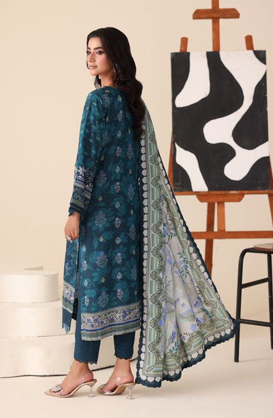 Aafreen by Riaz Arts Printed & Embroidered Karandi Unstitched 3 Piece Suit - AF-252 - RA25AKR - Green - Winter Collection