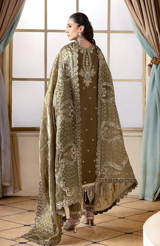 Aaina by Alizeh Embroidered Sheesha Silk Unstitched 3 Piece Suit - 2236 Hoorab - ALZ26AIN - Dhani - Luxury Collection