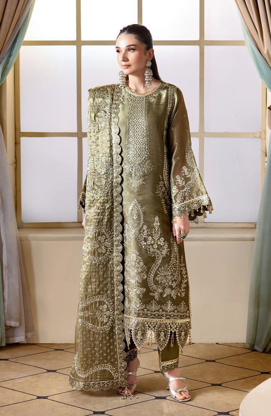 Aaina by Alizeh Embroidered Sheesha Silk Unstitched 3 Piece Suit - 2236 Hoorab - ALZ26AIN - Dhani - Luxury Collection