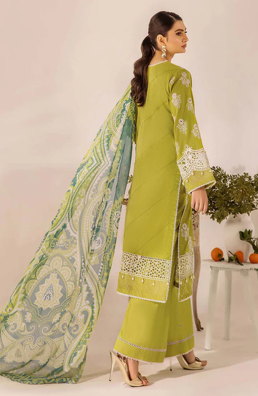 Adans Libas Embroidered Lawn Unstitched 3 Piece Suit - 4776 - ADL25SCH - Dhani - Summer Collection