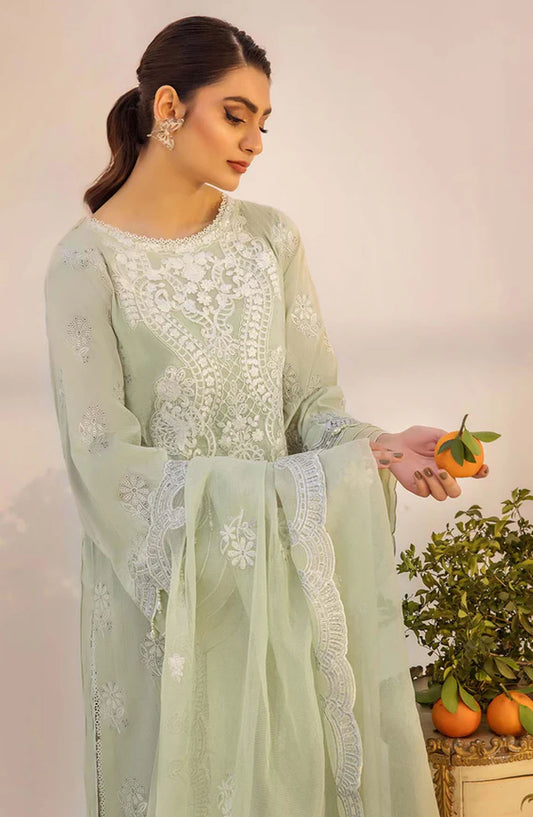 Adans Libas Embroidered Lawn Unstitched 3 Piece Suit - 4775 - ADL25SCH - Green - Summer Collection