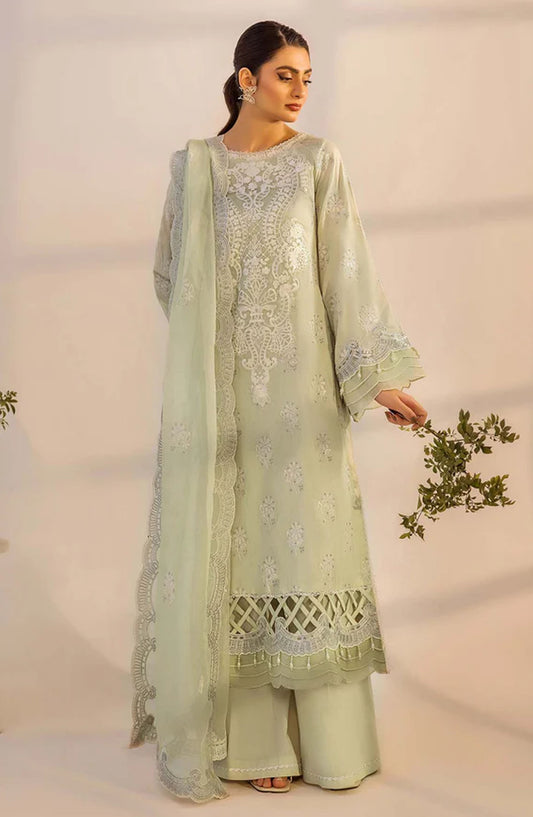 Adans Libas Embroidered Lawn Unstitched 3 Piece Suit - 4775 - ADL25SCH - Green - Summer Collection