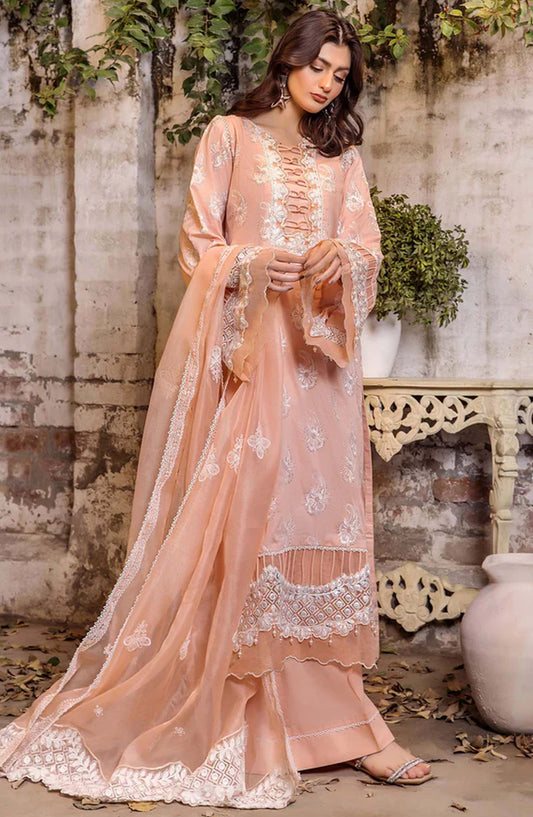 Adans Libas Embroidered Lawn Unstitched 3 Piece Suit - 4773 - ADL25SCH - Pink - Summer Collection