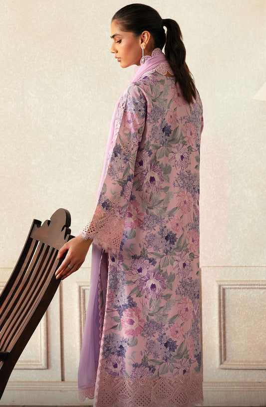 Daybreak by Afrozeh Embroidered Lawn Unstitched 3 Piece Suit - AL-25-V11-05 Cloud Kissed - Pink - Summer Collection
