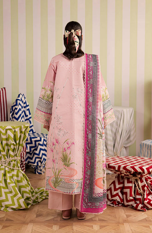 Afsana by Mahnur Embroidered Lawn Unstitched 3 Piece Suit - AL-06 - MH26AFS - Pink - Summer Collection