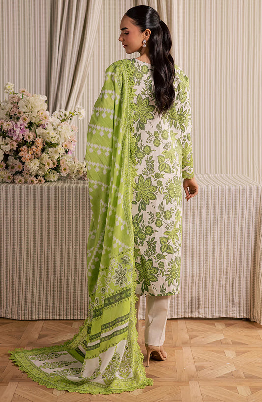 Afsana by Mahnur Embroidered Lawn Unstitched 3 Piece Suit - AL-03 - MH26AFS - Green - Summer Collection