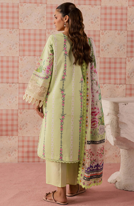 Afsana by Mahnur Embroidered Lawn Unstitched 3 Piece Suit - AL-01 - MH26AFS - Green - Summer Collection