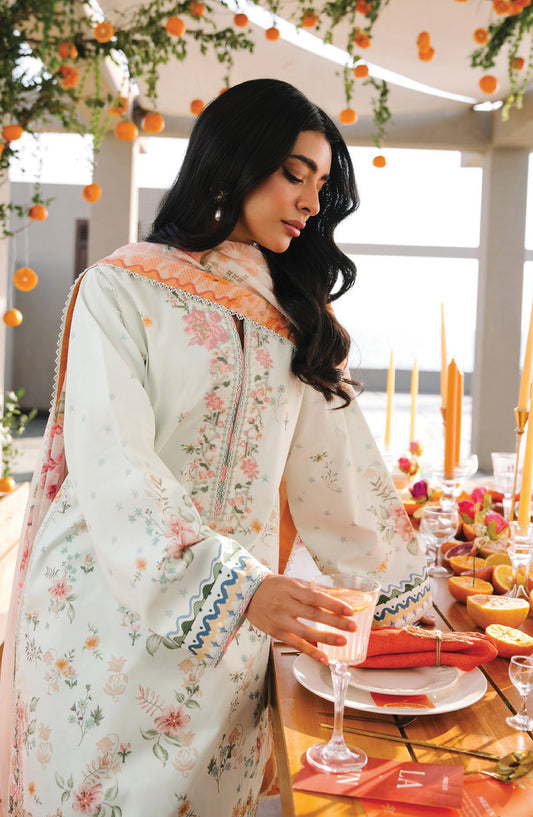 Afsanah by Seran Embroidered Lawn Unstitched 3 Piece Suit - IRA - SE26AF - Green - Summer Collection