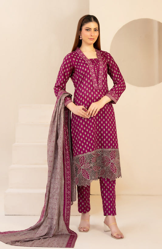 Ailani by Tawakkal Fabrics Embroidered Lawn Unstitched 3 Piece Suit - D-3717 - TF26ALN - Pink - Summer Collection