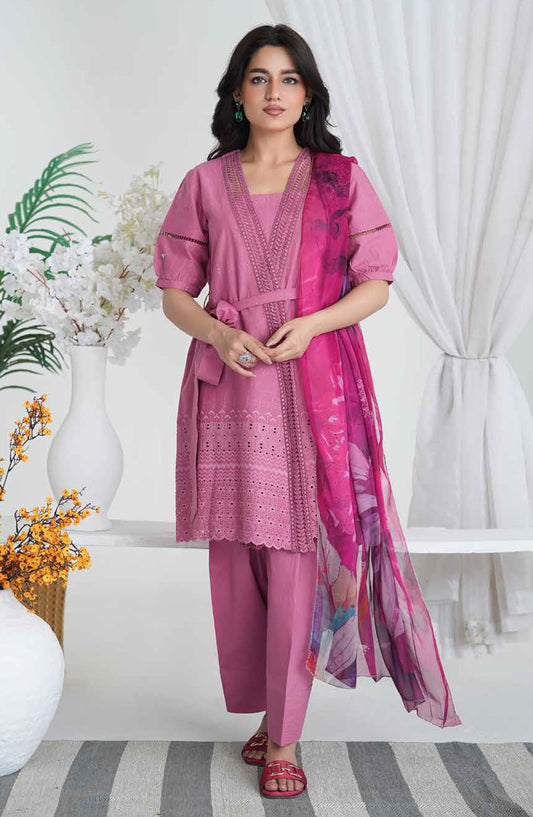 Aiman by Johra Chikankari Lawn Unstitched 3 Piece Suit - JH-862 - JH25AIM - Pink - Summer Collection