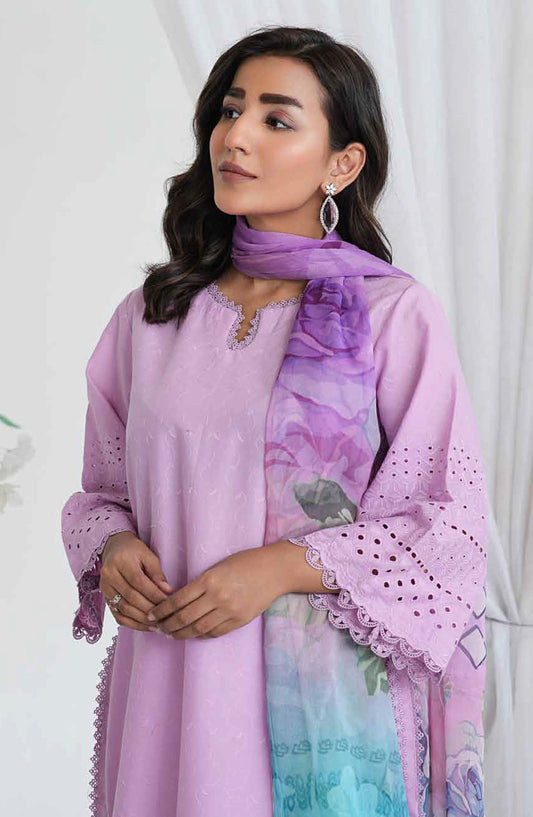 Aiman by Johra Chikankari Lawn Unstitched 3 Piece Suit - JH-861 - JH25AIM - Purple - Summer Collection