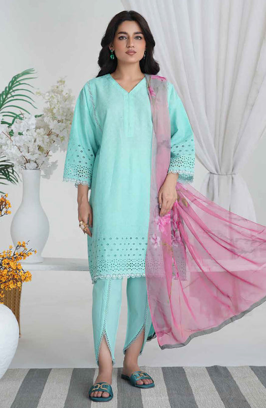 Aiman by Johra Chikankari Lawn Unstitched 3 Piece Suit - JH-860 - JH25AIM - Blue - Summer Collection