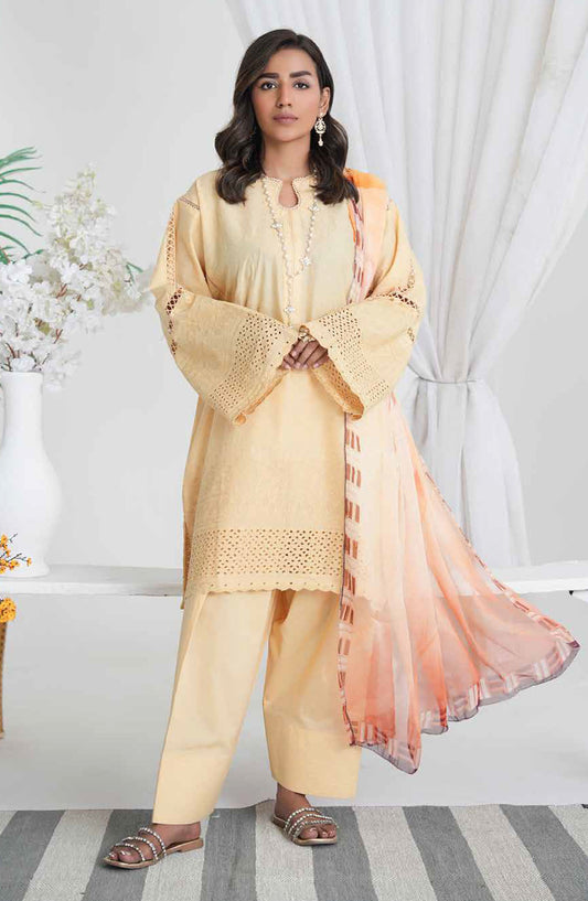 Aiman by Johra Chikankari Lawn Unstitched 3 Piece Suit - JH-859 - JH25AIM - Yellow - Summer Collection