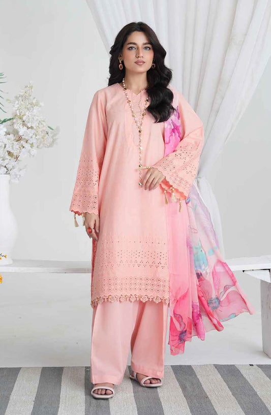 Aiman by Johra Chikankari Lawn Unstitched 3 Piece Suit - JH-858 - JH25AIM - Pink - Summer Collection