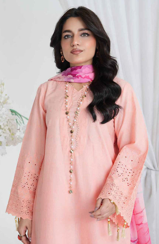 Aiman by Johra Chikankari Lawn Unstitched 3 Piece Suit - JH-858 - JH25AIM - Pink - Summer Collection