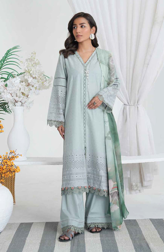Aiman by Johra Chikankari Lawn Unstitched 3 Piece Suit - JH-857 - JH25AIM - Blue - Summer Collection