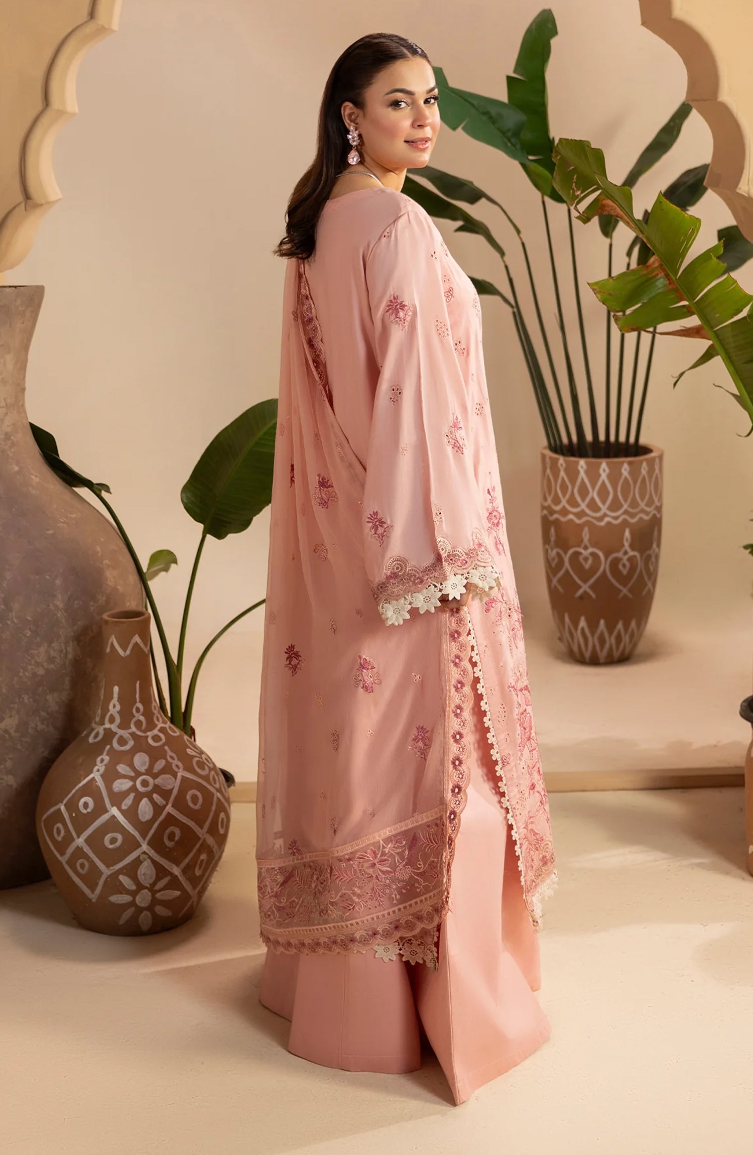 Al Karim Gulkar Embroidered Viscose Unstitched 3 Piece Suit - GK-01 - AK26GLK - Pink - Winter Collection
